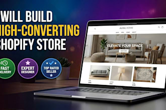 design a professional shopify dropshipping store