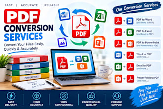convert PDF to word, excel, PPT and vice versa