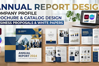 design company profile, brochure, annual report, proposal, PDF presentation