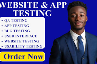 perform penetration testing, website review qa testing usability testing
