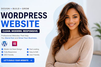 design clean responsive wordpress website