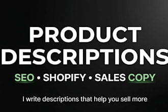 write professional SEO product descriptions
