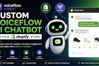 build a custom voiceflow ai chatbot for your shopify store
