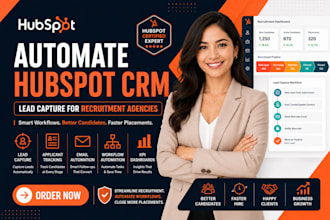 automate hubspot CRM lead capture for recruitment agencies