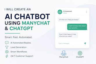 create ai chatbot using manychat and chatgpt