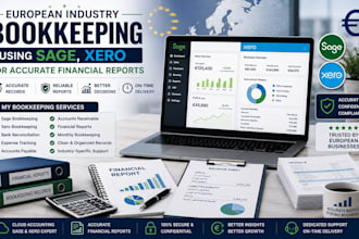 do european industry bookkeeping using sage, xero for accurate financial reports