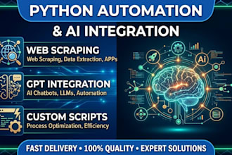 build a python web scraper or automation script for your data needs