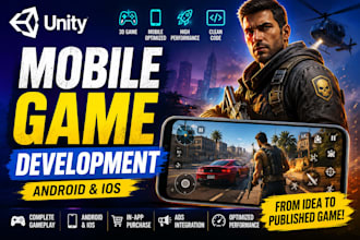 develop a unity mobile game for android and ios