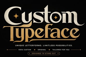 design custom typography logo with playful hand lettering