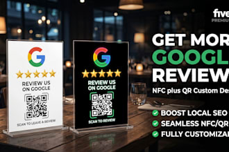 design a custom nfc and qr display card to boost your reputation