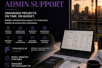 manage construction admin tasks