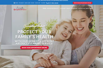 design wix airduct website gutter cleaning pest control vent cleaning website