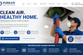 design wix air duct cleaning website vent cleaning dryer vent cleaning website
