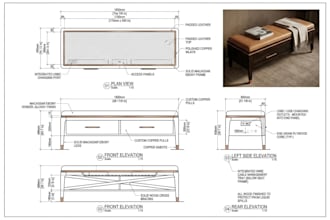 create carpentry joinery shop drawings and autocad technical drafting