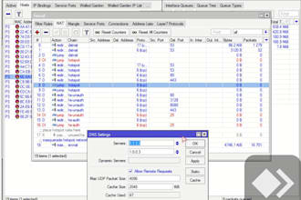 configure mikrotik, setup firewall, and troubleshoot network