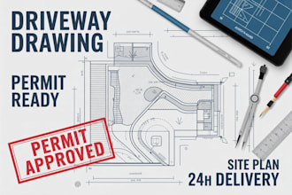 driveway permit drawings grading  drainage site plans