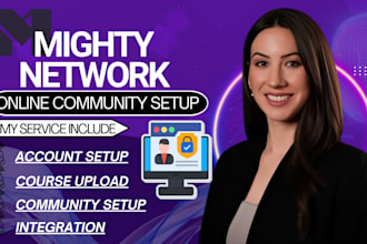 setup and design your mighty networks online community and course website