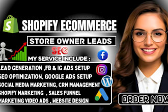 generate b2b leads shopify ecommerce store owner leads