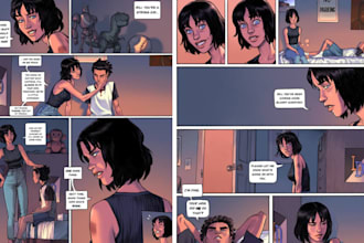 create anime comic panels and cinematic manga scenes