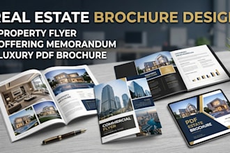 design real estate brochure design real estate flyer property brochure canva
