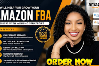 do amazon fba product research, amazon PPC,amazon listing and amazon VA support