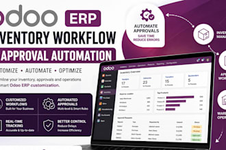 customize odoo erp inventory workflow and approval automation