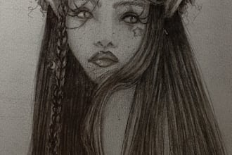 create a detailed semi realistic fantasy portrait illustration
