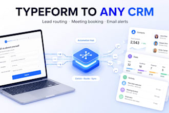 integrate typeform with hubspot, salesforce, pipedrive, and any CRM