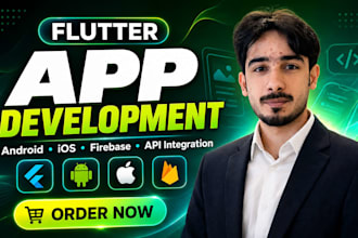 develop flutter app for android and ios with firebase