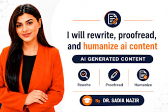 rewrite, proofread, and humanize ai content