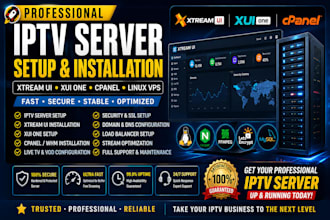 setup professional iptv server xtream ui xui one installation and cpanel