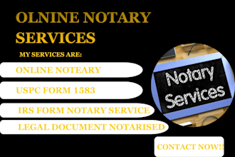 provide remote online notary and notarize legal documents fast