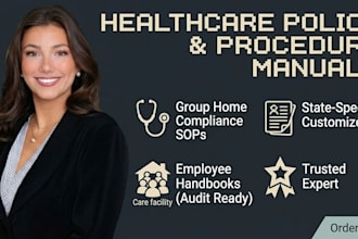 healthcare policy and procedure manual, group home compliance sops, handbook