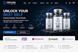 peptide website ecommerce peptide website peptide research website peptide store