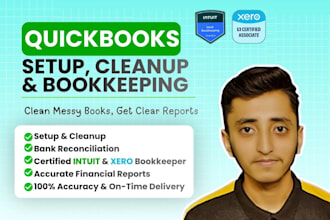 do bookkeeping, cleanup and setup in quickbooks online and xero