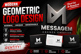 design a modern minimalist geometric logo design