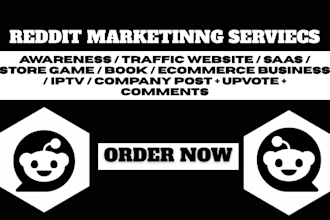 market new ai brands or business website via reddit SEO post