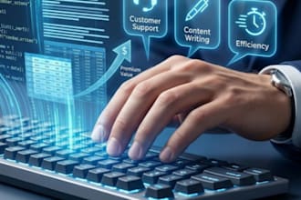 be your expert virtual assistant for data entry and chat support