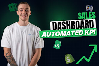 build a custom sales automated dashboard in excel