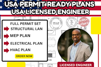 cad drafter, licensed architect, structural engineer, mep, electrical, usa stamp