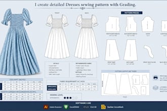 make sewing pattern for dresses rompers pajamas pants, tops crop tops