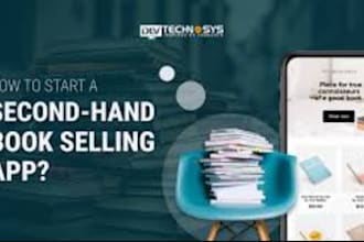 develop book marketplace app, e bookstore app, used book trading app