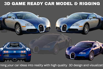 design game ready 3d car models and rig racing car assets for unity and unreal