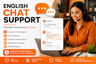 provide professional english chat support