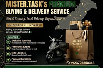 hire me for tasks gifts ships buy deliver errands tourist guide pakistan