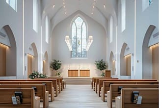 design church interiors and exteriors with 3d modeling and rendering