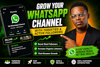 boost whatsapp followers and grow 50k whatsapp channel members