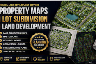 create subdivision layouts and professional land planning designs