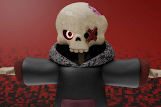 create a stylized 3d character model in blender