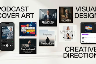create premium podcast artwork for spotify and apple podcasts
